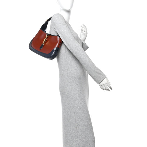 Boarded Dyana Lux Calfskin Bi-Color Small Jackie 1961 Hobo Mineral Red Blue