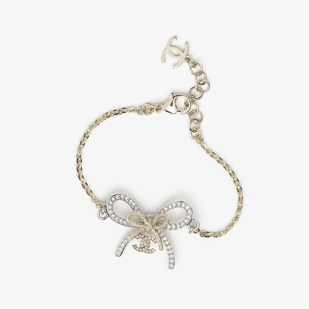 Chanel Double Knot Necklace Bracelet Earrings