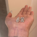 Pear shape Dual Stone Moissanite Ring