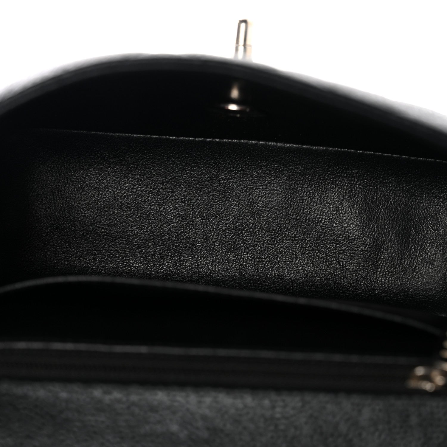 Caviar Quilted Mini Square Flap Black