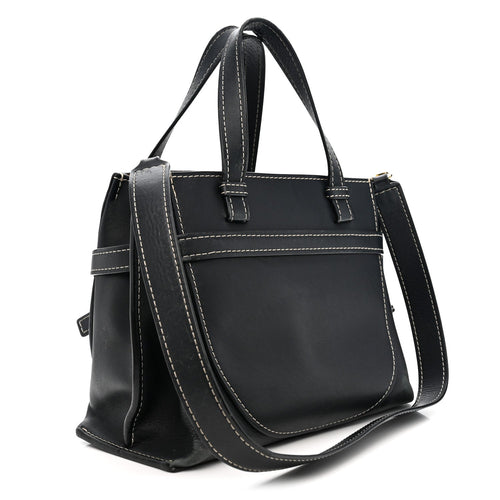 Calfskin Gate Tote Midnight Blue