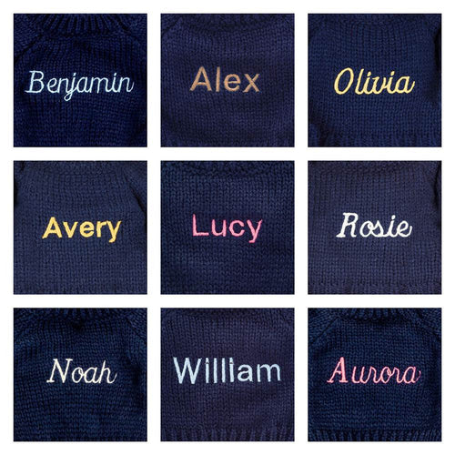 Bashful Luxe Bunny Willow with Personalized Navy Jumper
