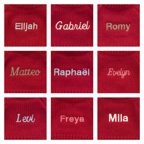 Bashful Tulip Pink Bunny with Personalized Red Jumper