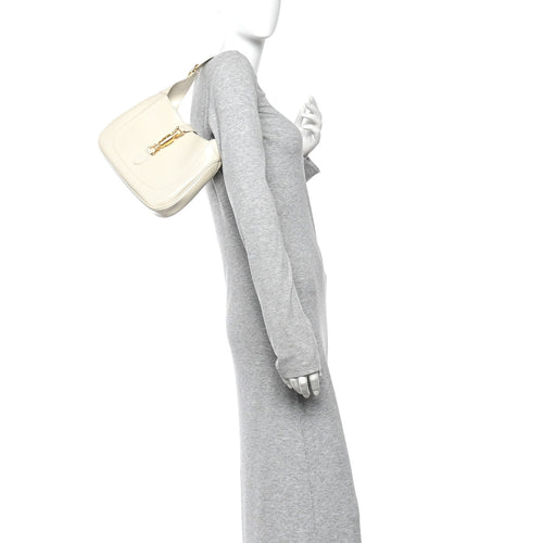 Boarded Dyana Lux Calfskin Small Jackie 1961 Hobo Mystic White