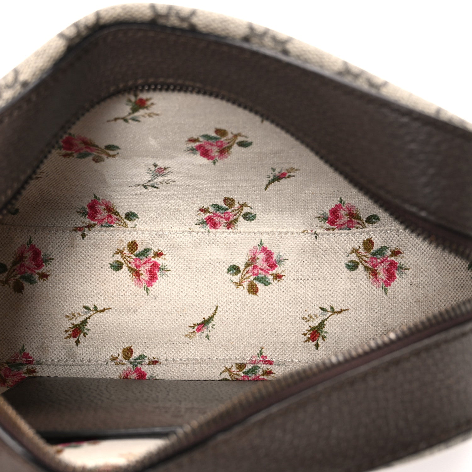 GG Supreme Monogram Web Neo Vintage Shoulder Bag Beige New Acero Crop