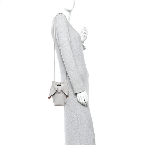 Calfskin Bunny Pouch Crossbody Bag Ghost