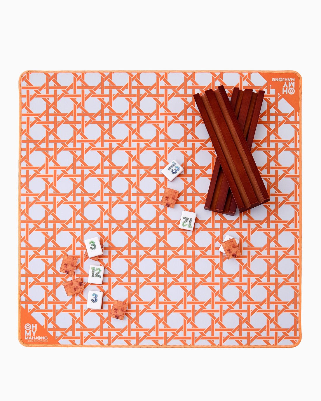 [Oh My Mahjong] Mini Orange Cane Mahjong Mat