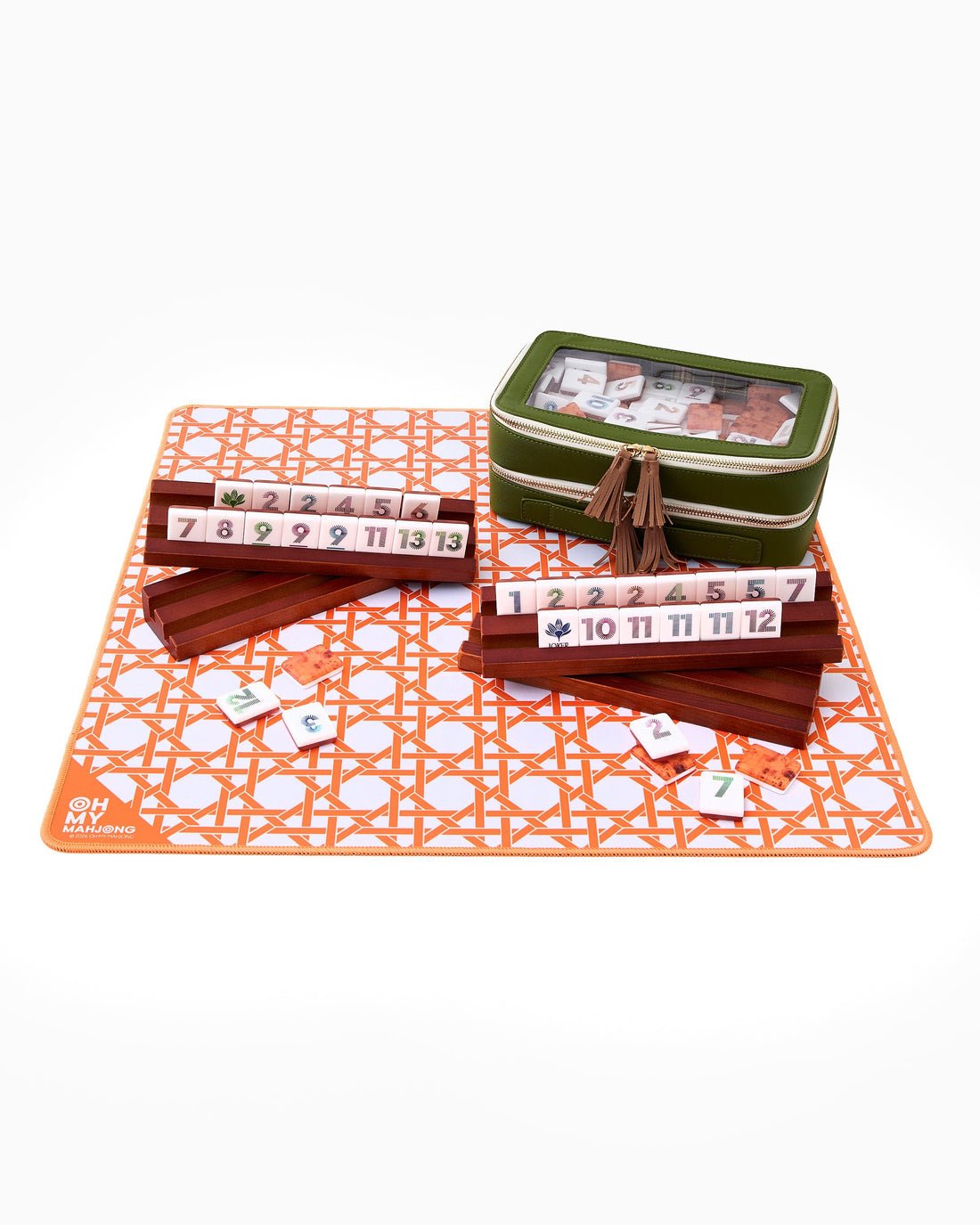 [Oh My Mahjong] Mini Orange Cane Mahjong Mat