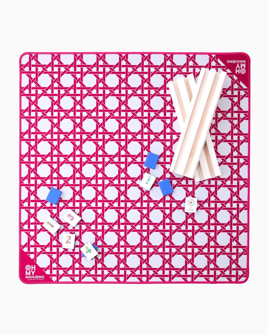[Oh My Mahjong] Mini Pink Cane Mahjong Mat