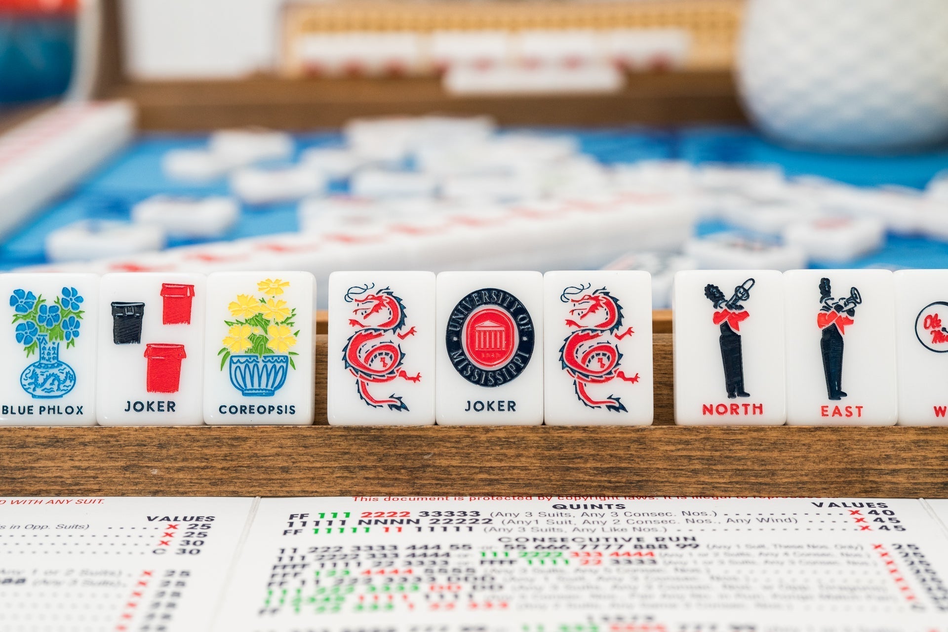 Ole Miss® University of Mississippi® Mahjong Tiles