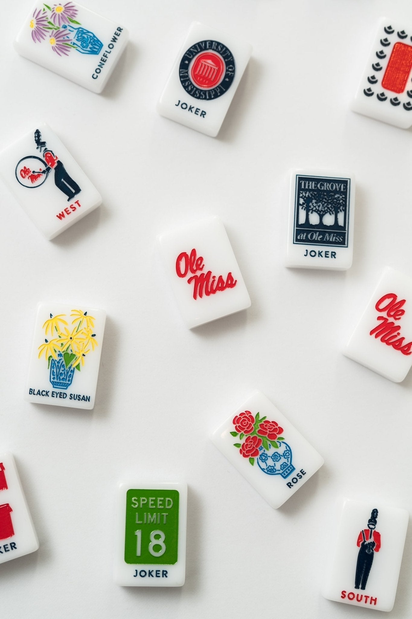Ole Miss® University of Mississippi® Mahjong Tiles